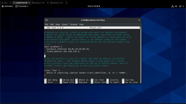 Servidor DHCP CentOS y Debian смотреть онлайн