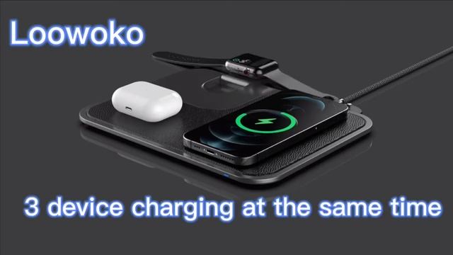 3 in 1 wireless charger stand for iwatch and ipod（15W） смотреть онлайн