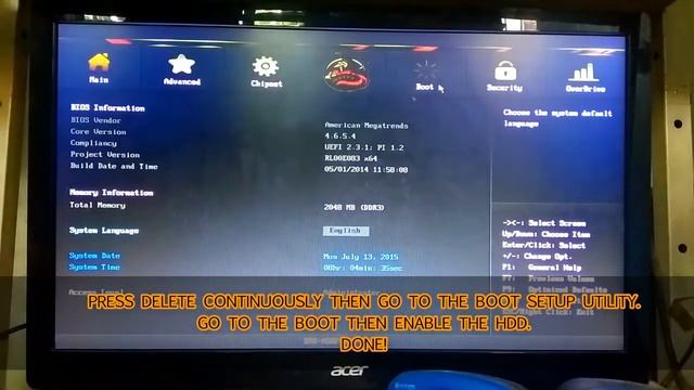 //Boot Setup Utility in Windows 7// смотреть онлайн