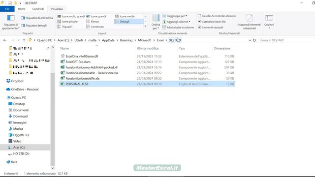 MasterExcel.it | Installazione Componenti Aggiuntivi, Add-in e Macro Excel con Cartella XLSTART смотреть онлайн