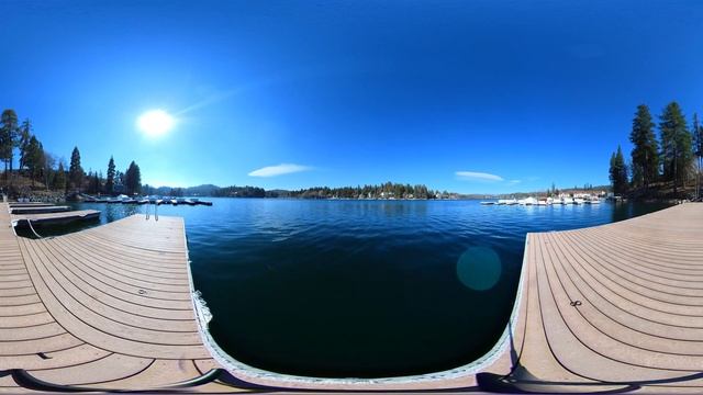 VR 360 8K GETAWAYS // RELAXING AT THE LAKE ONE RS