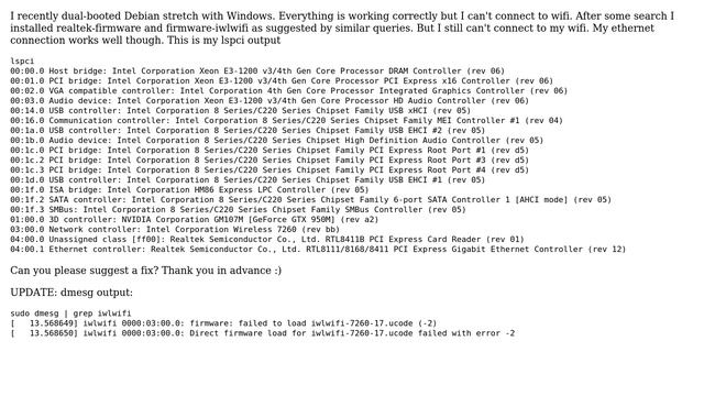 Unix & Linux: Debian wifi not working смотреть онлайн