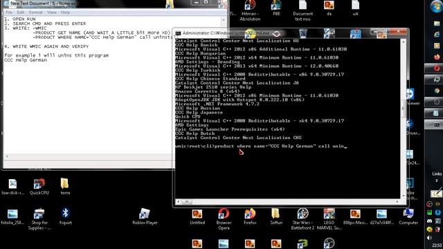 How to uninstall any program using Command Promt смотреть онлайн