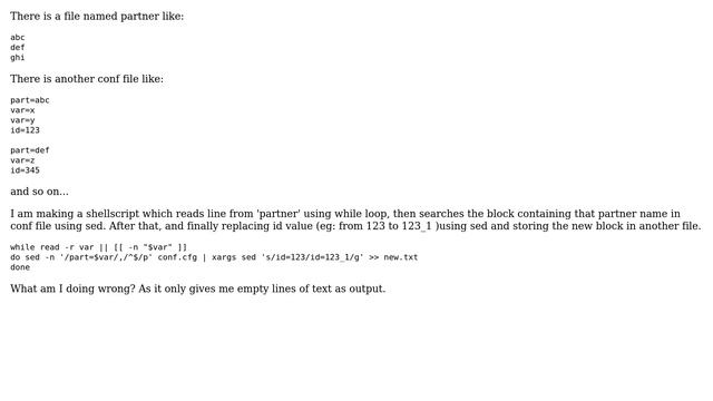 Unix & Linux: Using sed to find and change information in configuration file смотреть онлайн