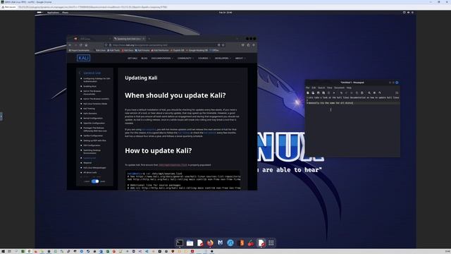Kali Linux installation and update/upgrade смотреть онлайн