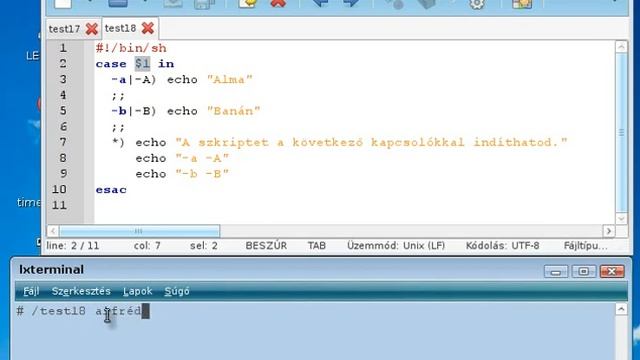 Bash shell szkriptelés - Case metódus (szóközöt xDDD) смотреть онлайн