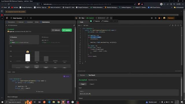 Leetcode 3005 || Count Elements With Maximum Frequency || Two Approaches || Interview Followup смотреть онлайн
