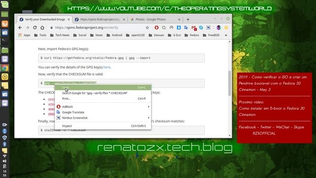 2019 - Como criar um Pendrive bootavel com o Fedora 30 Cinnamon - May 3 смотреть онлайн