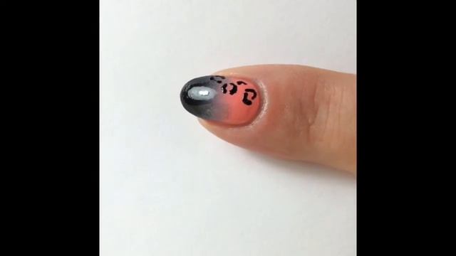 Leopard Gradient Nail Art Tutorial смотреть онлайн