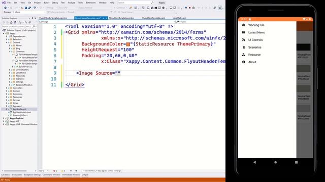 Add a Header to the Flyout Menu in Xamarin.Forms смотреть онлайн