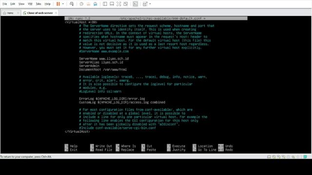 Tutorial cara konfigursasi Web Server pada debian 11 | Vmware смотреть онлайн
