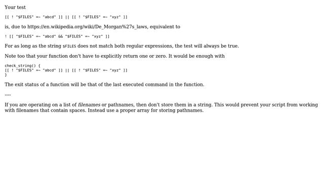 Unix & Linux: if negative or function in bash? (4 Solutions!!) смотреть онлайн