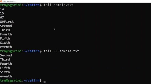 Head and Tail command tutorial | #linux | #TechRelease | смотреть онлайн