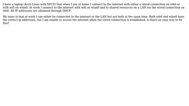 Unix & Linux: Using both eth0 and wlan0 at the same time смотреть онлайн