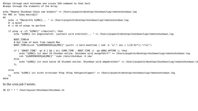Unix & Linux: Crontab can't reach several Macs? смотреть онлайн