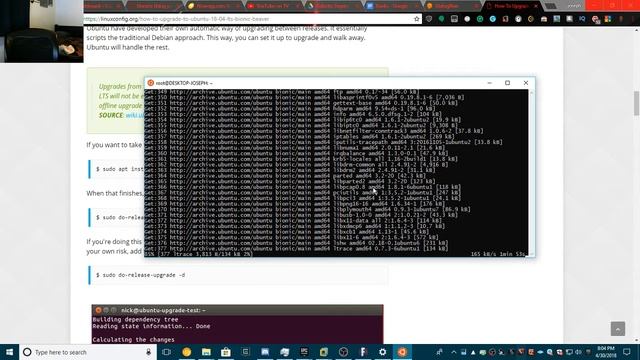 Upgrading Windows Subsystem For Ubuntu to 18.04 смотреть онлайн