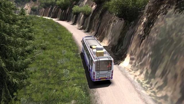 Rsrtc bus driving on dangerous off road - realistic driving experience with logitech g923 wheel смотреть онлайн