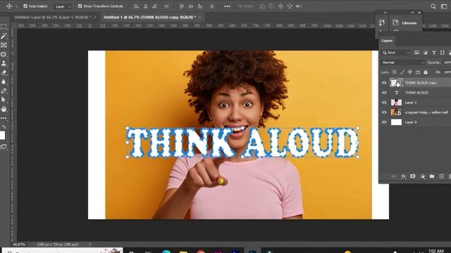 outline text photoshop смотреть онлайн