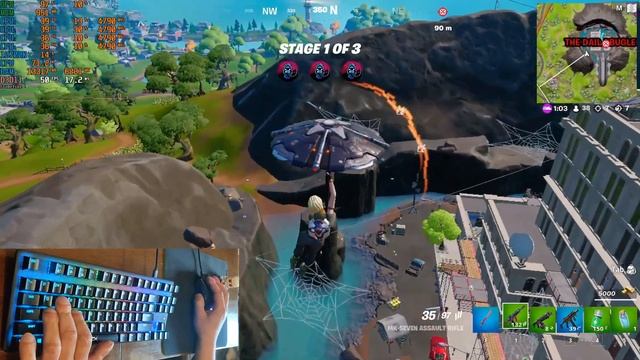 Solo vs Squad Gameplay Fortnite Chapter 3 Season 2 - Intel uhd 630 - Keyboard and Mouse Cam смотреть онлайн