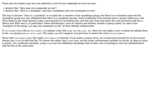 Unix & Linux: What is the best way to add a user to the sudoer group? (4 Solutions!!) смотреть онлайн