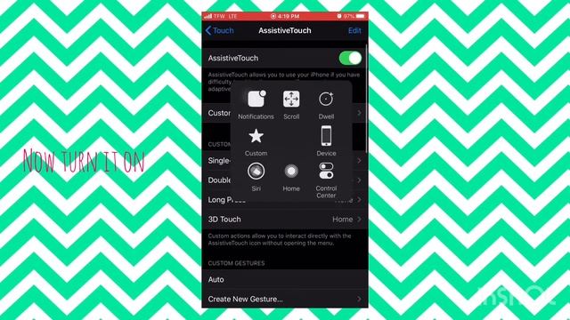 How to turn on assistive touch on IOS смотреть онлайн