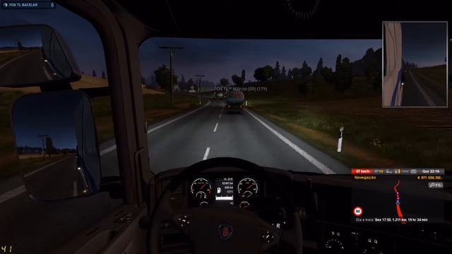 Euro Truck Simulator 2 Comboio da FOX TL, so os BRUXOS #01 смотреть онлайн