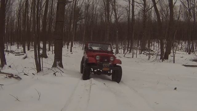 Jeep CJ7 winter wheeling Expressway extension смотреть онлайн