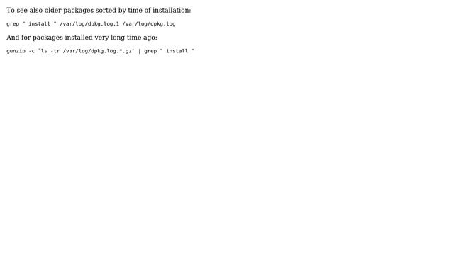 Ubuntu: Is it possible to get a list of most recently installed packages? (8 Solutions!) смотреть онлайн