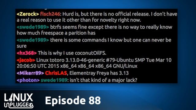 Churning Over Btrfs | LINUX Unplugged 88 смотреть онлайн