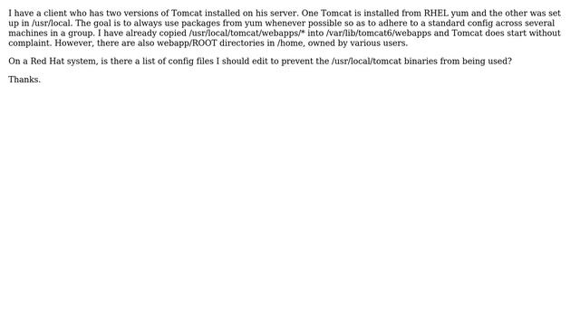 Need to switch from /usr/local/tomcat to /usr/share/tomcat смотреть онлайн