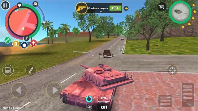 Rope Hero: Vice Town - (Pink Tank Destroy Auto Robots) Tank Shoot Car Robot - Android Gameplay HD смотреть онлайн