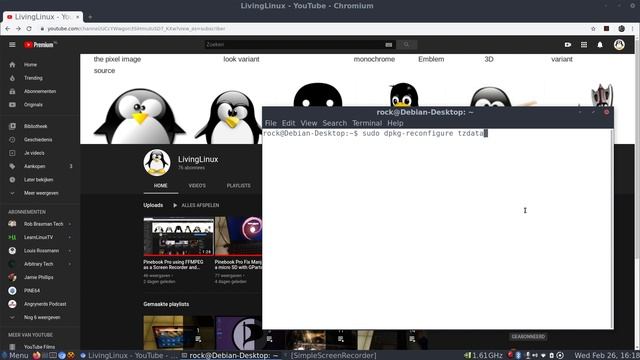 Pinebook Pro SimpleScreenRecorder and reconfiguring the time zone data смотреть онлайн