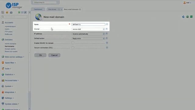 Cara Konfigurasi mailbox di Control Panel ISPmanager ~ Unmetered.co.id смотреть онлайн
