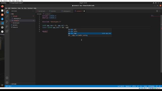 Create your own Operating system from scratch | Part 2 | C file and Printing character to screen смотреть онлайн