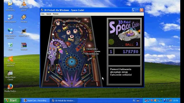 Gra z Windows XP "Pinball" смотреть онлайн