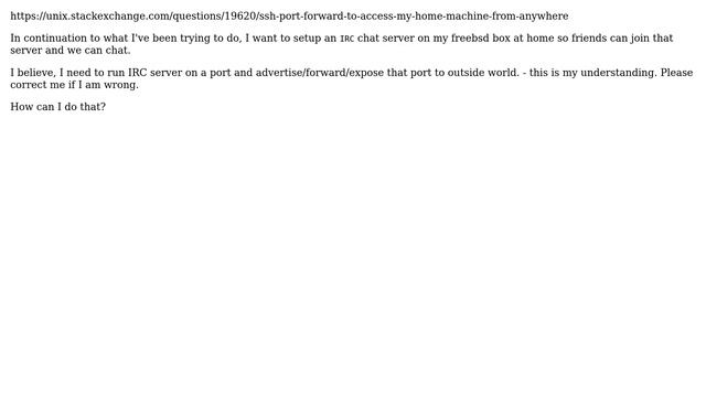 Unix & Linux: Setting up an IRC server on freebsd смотреть онлайн