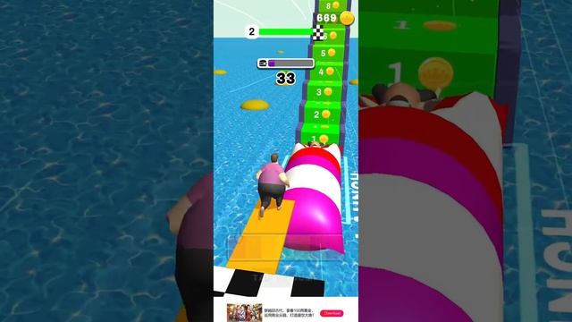 Fat Pusher!! All Levels GamePlay ( Android/Ios ) #1 смотреть онлайн