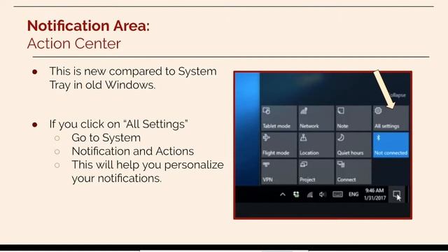 Notifications Area for Windows 10 смотреть онлайн