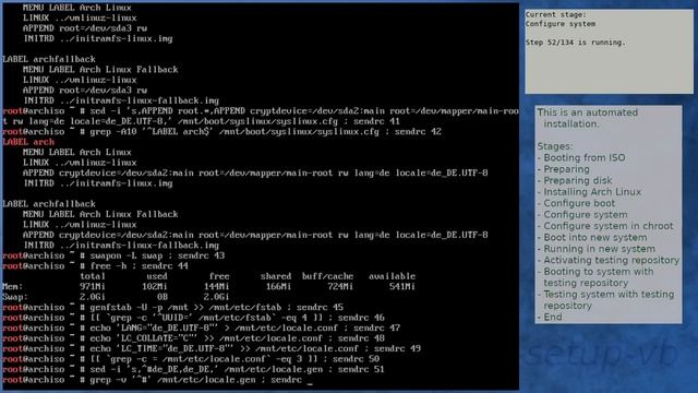 Arch Linux installation recording to kernel 5.15.3-arch1-1 (testing) смотреть онлайн
