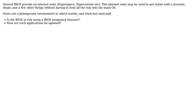 Unix & Linux: Is my BIOS at risk using the BIOS browser? смотреть онлайн