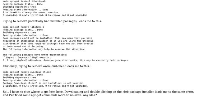 Trying to install Owncloud client on Linux Mint Rosa Fails смотреть онлайн