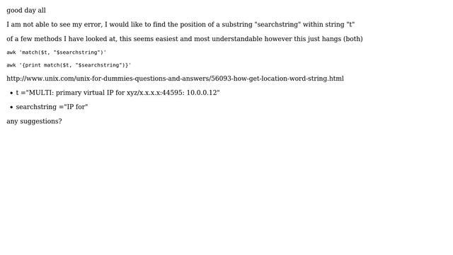 bash - find string index position of substring (2 Solutions!!) смотреть онлайн