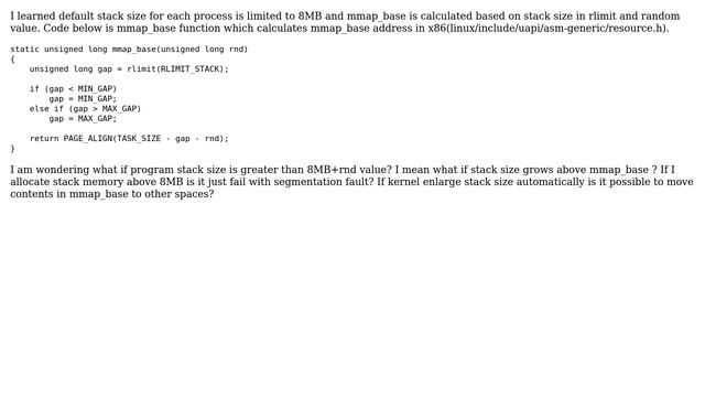 Unix & Linux: program stack size смотреть онлайн