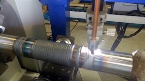 Наплавка вала горячей проволокой