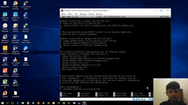 cara instal dan konfigurasi DHCP SERVER Debian 8 pada aplikasi VirtualBox смотреть онлайн
