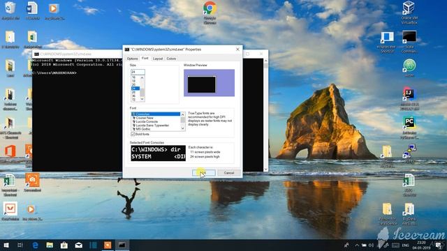 How to change Windows Command prompt color, font size & font type смотреть онлайн