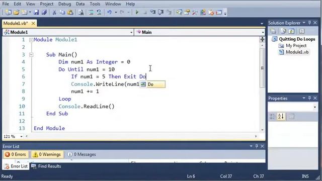 Visual Basic Tutorial 32 Exit Do Loops смотреть онлайн