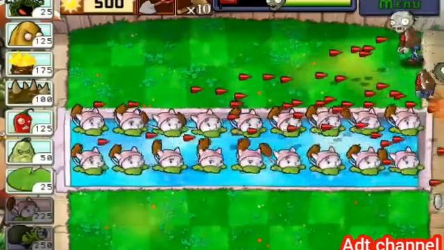 plant vs zombie cattail challenge смотреть онлайн