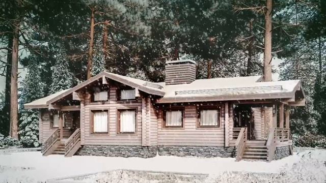 Дом из клееного бруса. | House Made Of Laminated Timber.