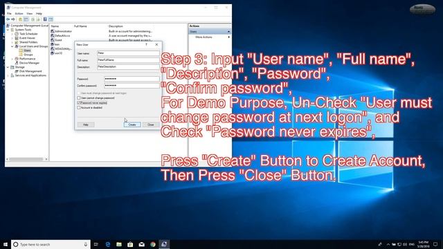 Windows 10 Create New User Demo смотреть онлайн